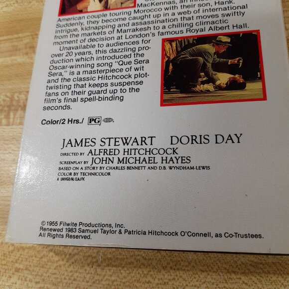 Man Who Knew Too Much VHS Alfred Hitchcock Collection Dorris Day James Stewart - Picture 4 of 7